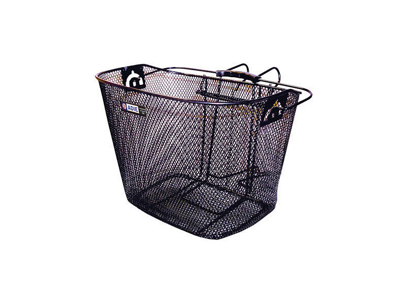 Adie Mesh Basket in Black Includes Metal Bracket click to zoom image