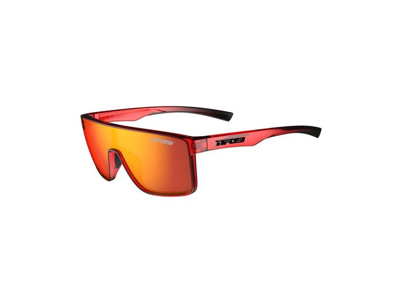 Tifosi Optics Sanctum Single Lens Sunglasses 2024: Crystal Red Fade click to zoom image