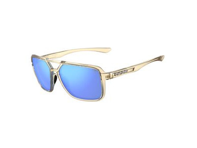 Tifosi Optics Salto Single Lens Sunglasses 2024: Golden Ray Sky Blue Mirror