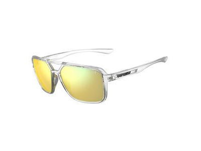 Tifosi Optics Salto Single Lens Sunglasses 2024: Crystal Clear Smoke Yellow Mirror