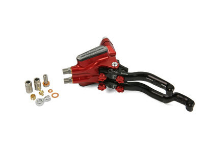 Hope Tech DUO Master Cylinder Complete L/H LEFT HAND TECH 3 DUO Red  click to zoom image