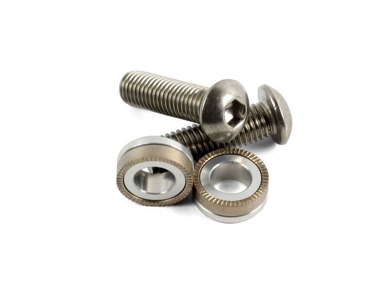 Hope Tech M10 Stainless Steel bolts/washers(Pair) DOMED click to zoom image