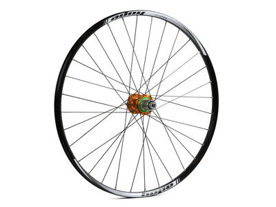 Hope Tech Rear Wheel - 27.5 XC - Pro 4 32H -148mm Shimano Steel HG Freehub Orange  click to zoom image