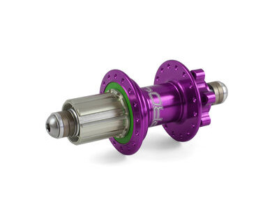Hope Tech PRO 4 Rear 32H  135mm - 10mm bolt-in 32H Shimano Alloy HG Freehub Purple  click to zoom image