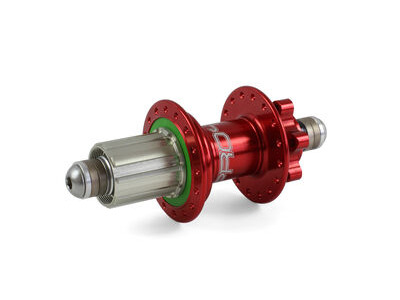 Hope Tech PRO 4 Rear Hub 135mm - 10mm bolt-in 28 H MicroSpline Red  click to zoom image