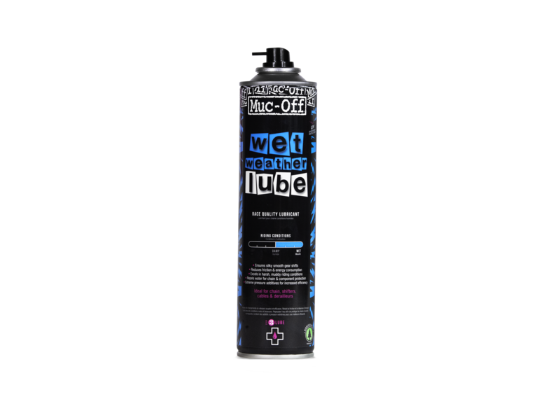 Muc-Off Wet Weather Lube 400ml Aerosol click to zoom image