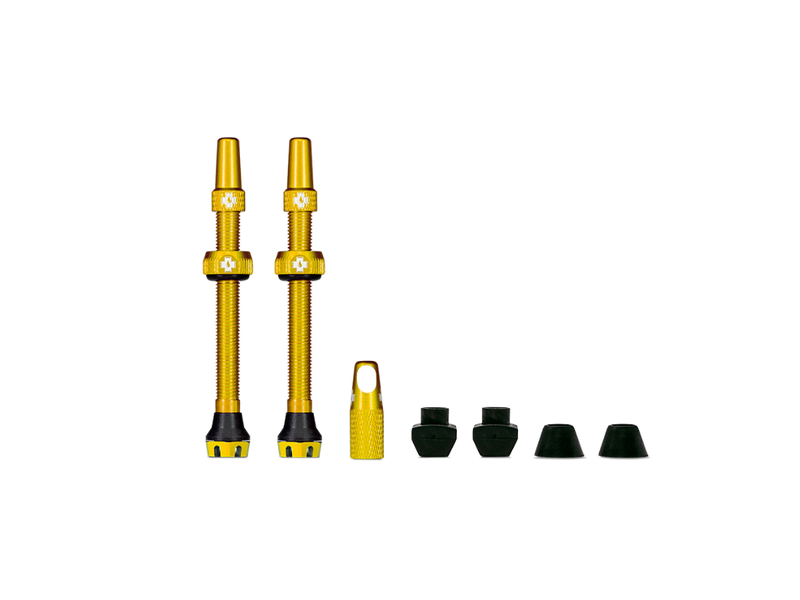 Muc-Off Tubeless Valve Kit 44mm/Gold v2 click to zoom image