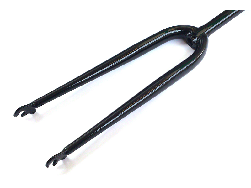 Sprint Threaded 700c Road Forks ??" 1" Black with Caliper Brake hole click to zoom image