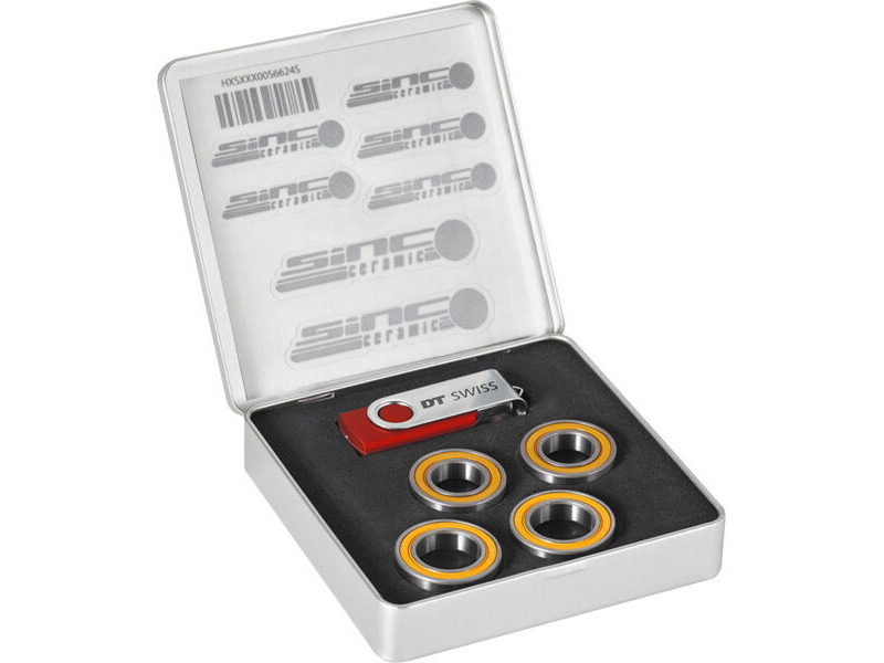 DT Swiss Set of 4 SINC ceramic bearings CL 240 hubs, Spline 1 wheels and RC DB wheels click to zoom image