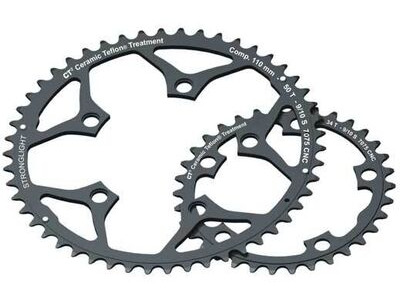 Stronglight 110PCD Type S 5083 Series 5-Arm Road Black Chainrings 34T