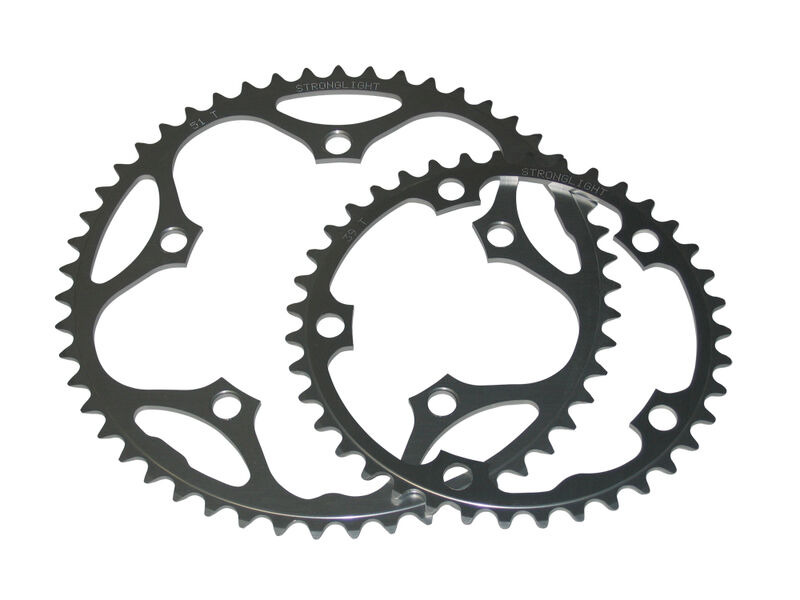 Stronglight 130PCD Type S 5083 Series Shimano 5-Arm Road Chainrings in Black 38T click to zoom image