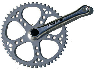 Stronglight 55's Single Chainset 46T in Silver