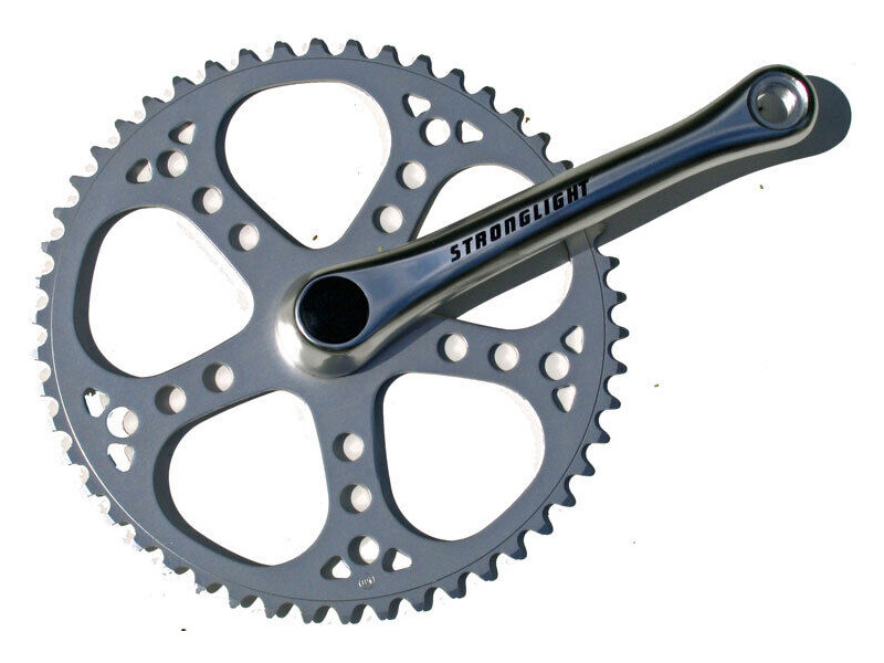Stronglight 55's Single Chainset 46T in Silver click to zoom image