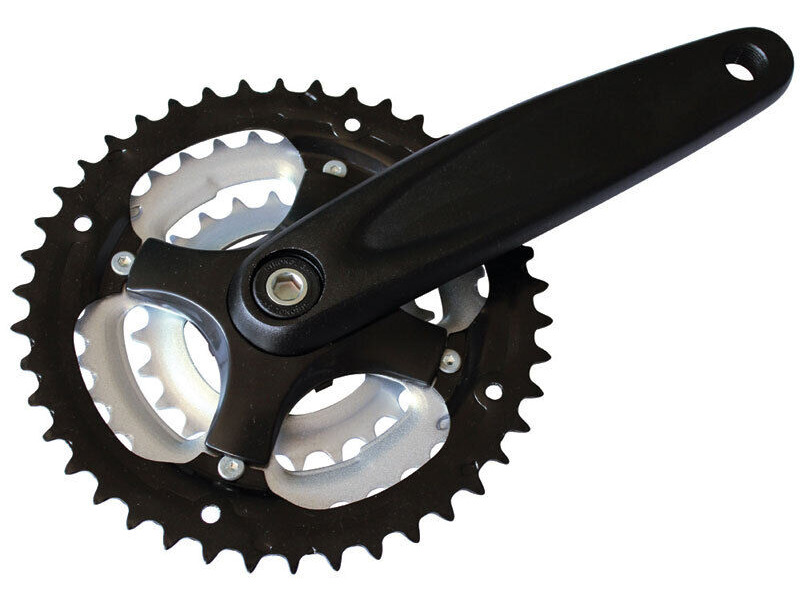 Stronglight Argos Alloy 6061 104/64PCD 24/34/42 Chainset 170mm Crank in Black click to zoom image