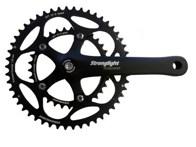 Stronglight Impact Alloy 110PCD 34/48 Chainset 170mm Crank in Black