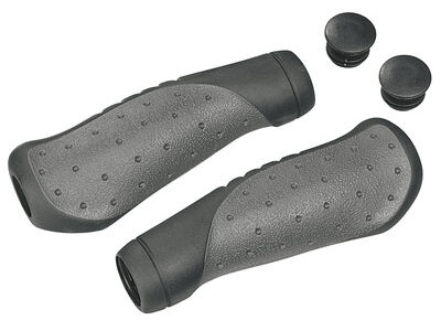 Ergotec OHIO Kraton/Gel Handlebar Grips in Black/Grey