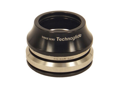 Tange Seiki Technoglide IS247LT Fully Integrated Tapered Headset in Black. 1 1/8" 1 1/4" + 15mm Alloy Tall Cap Cover