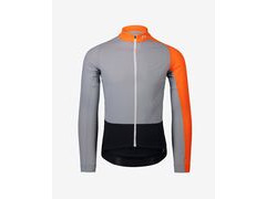 POC Sports Essential Road Mid LS Jersey S Granite Grey/Zink Orange  click to zoom image