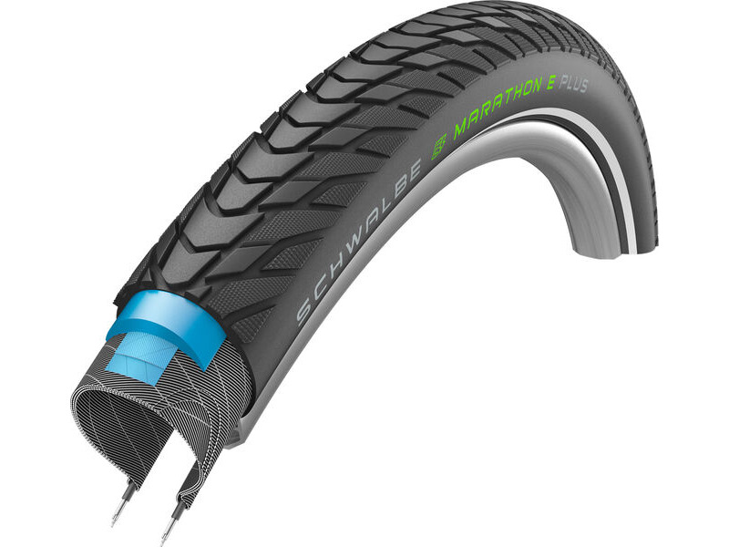 Schwalbe Marathon E-Plus Addix-E Performance Smart DualGuard Tyre in Black (Wired) 29 X 2.15" 29 x 2.15" click to zoom image