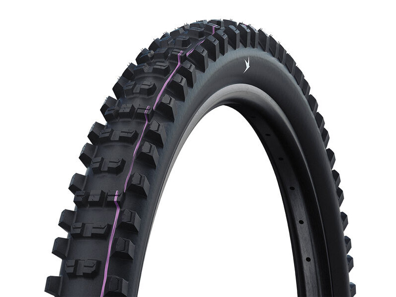 Schwalbe Shredda Radial Gravity Pro Ultra Soft MTB Tyre in Black (Rear) (Fold) 27.5 x 2.50" 27.5 x 2.50" click to zoom image