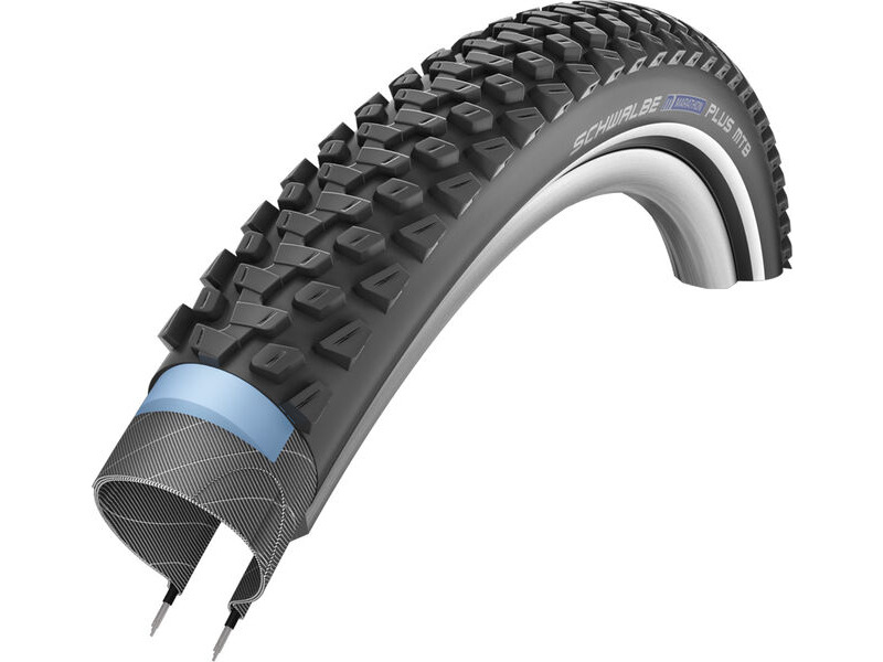 Schwalbe Marathon Plus MTB SmartGuard Tyre in Black/Reflex 27.5 x 2.35" click to zoom image