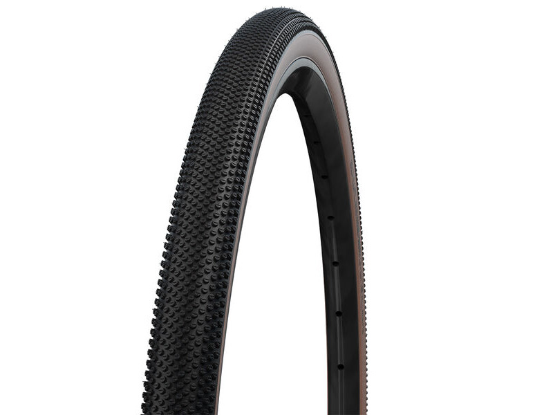 Schwalbe G-One Allround Performance TLE Tyre in Black/Bronze (Folding) click to zoom image