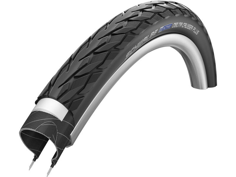 Schwalbe Delta Cruiser Plus Active Line PunctureGuard Tyre Black/Ref (Wired) 24 x 1 3/8" click to zoom image