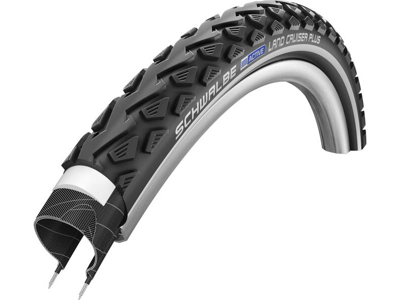 Schwalbe Land Cruiser PLUS Active Line PunctureGuard Tyre in Black/Reflex (Wired) 700 X 40 700 x 40mm click to zoom image