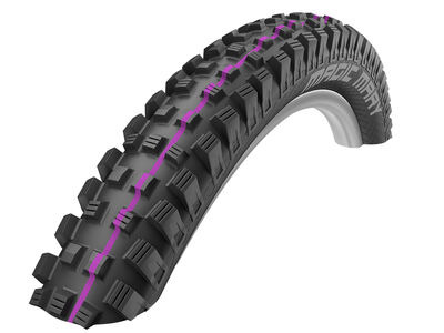 Schwalbe Magic Mary TLE Addix Ultra Soft Evolution SuperGravity Tyre in Black 29 x 2.35" (Folding)