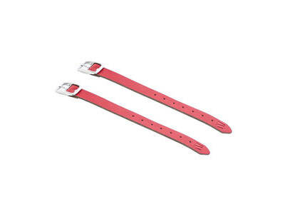 M Part Leather basket straps, high quality, universal fit Red