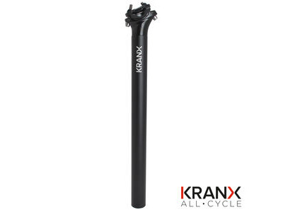 KranX Micro Alloy 400mm 0mm Offset Seatpost in Black