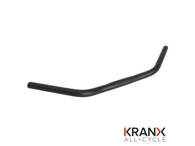 KranX 25.4mm Alloy Trekking Comfort Handlebars in Black. Size: 580mm
