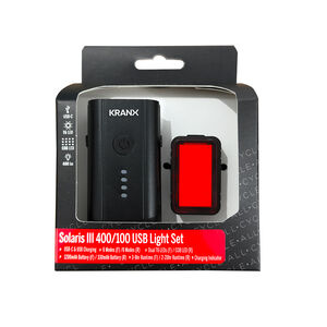 KranX Solaris III 400 / 100 USB Rechargeable Lightset click to zoom image