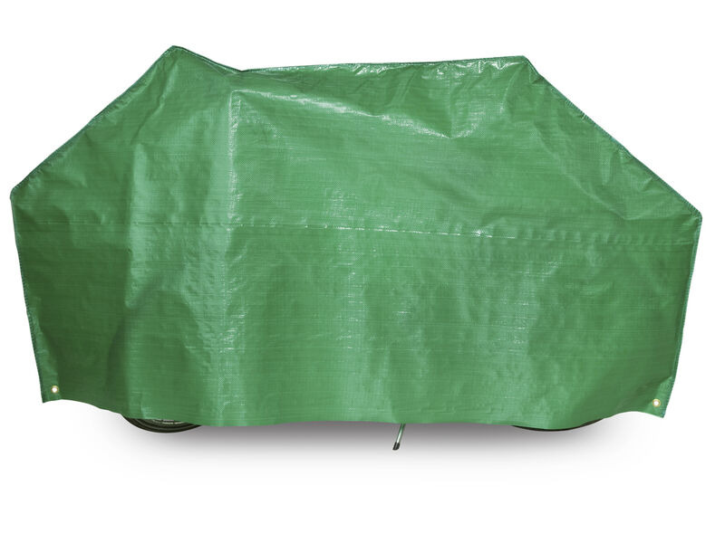 VK Covers Super Waterproof Lightweight Contoured Single Bicycle Cover Incl. 5m Cord in Green click to zoom image