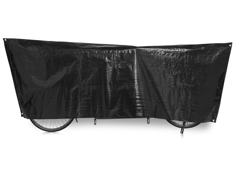 VK Covers "Tandem" Waterproof Tandem Bicycle Cover Incl. 5m Cord in Black click to zoom image