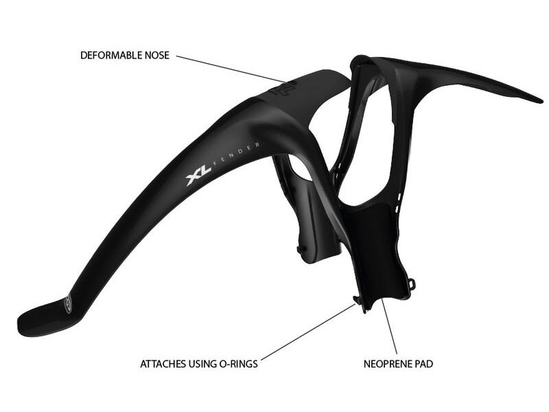 Crud XL Front Fender in Black click to zoom image