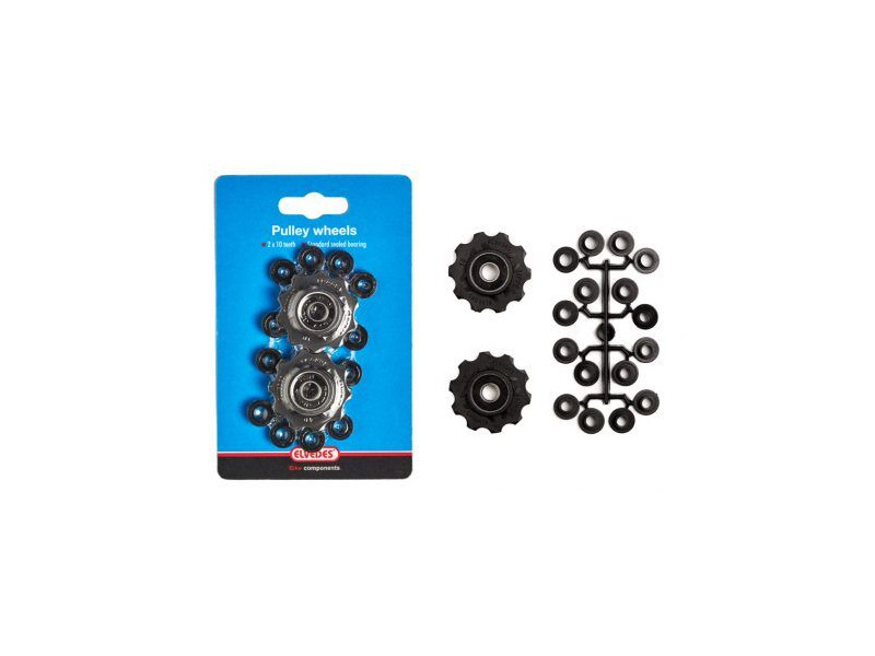 Elvedes Jockey wheel Kit - 2x10T - with sealed bearings click to zoom image