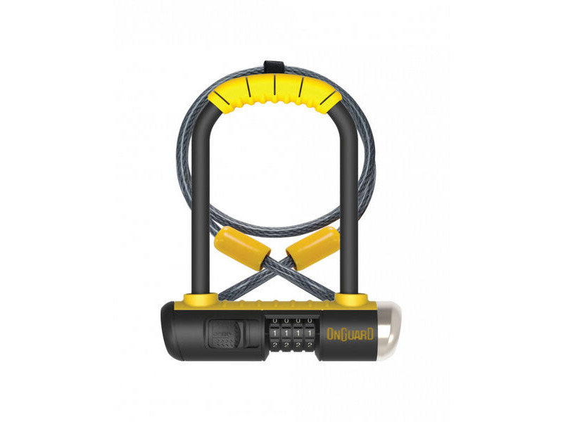 OnGuard Bulldog Combo DT Lock 230mm 115mm Black Yellow 230mm 115mm