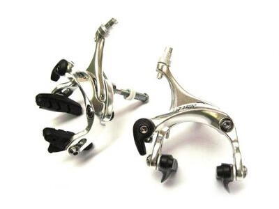 Unbranded Alloy Dual Pivot Front &amp; Rear Caliper Brakes - Silver 49mm