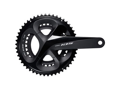 Shimano FC-R7000 105 double chainset, HollowTech II 165 mm 52 / 36T, black