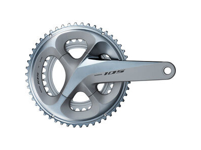 Shimano FC-R7000 105 double chainset, HollowTech II 170 mm 50 / 34T, silver