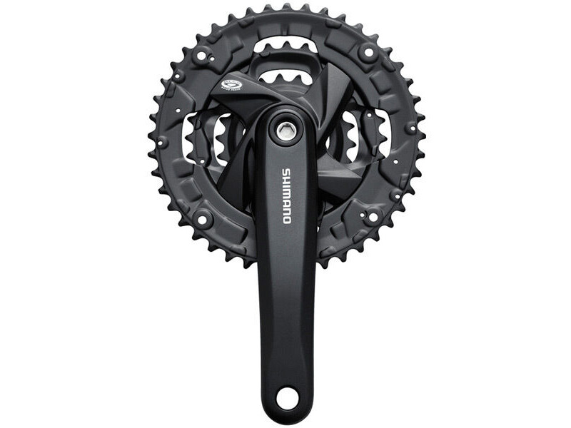 Shimano FC-M371 chainset, square taper, 48 / 36 / 26T, black click to zoom image