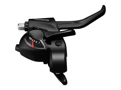 Shimano ST-EF41 EZ fire plus STI set for V-brakes, 3x6 speed, 2-finger lever, black