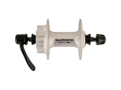 Shimano HB-M475 disc front hub 6-bolt silver 36 hole