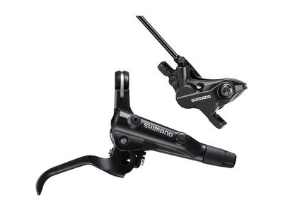 Shimano BL-MT501 bled brake lever and BR-MT520 4 pot Post mount calliper, front right