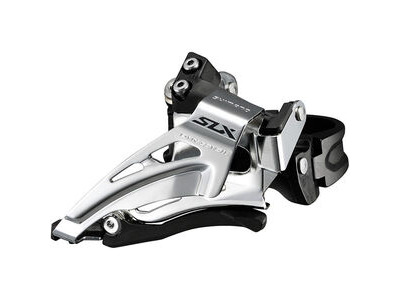 Shimano SLX M7025-L double 11-speed front derailleur, low clamp, top swing, down-pull