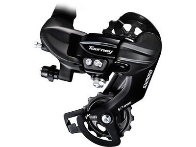 Shimano RD-TY300 6/7-speed rear derailleur with mounting bracket