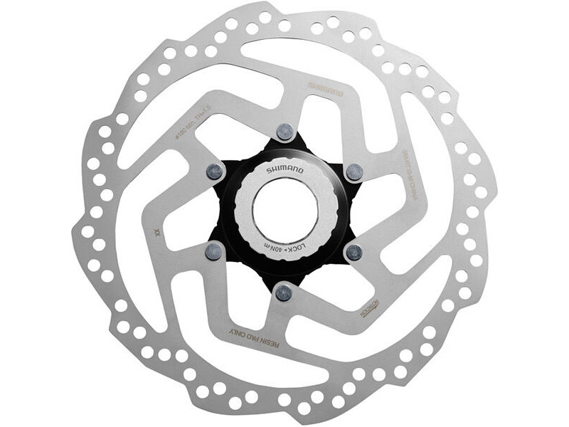 Shimano SM-RT10 Tourney TX Centre-Lock disc rotor, for resin pad only, 180mm click to zoom image