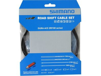 Shimano Dura-Ace RS900 Road gear cable set, Polymer coated inners