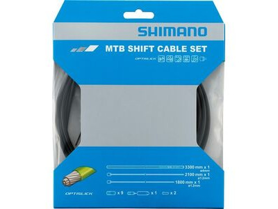 Shimano XT M8000 MTB gear cable set, OPTISLICK coated inners, black